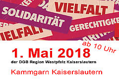 Erstmals in der Kammgarn den ersten Mai feiern ... Ausschnitt aus dem Plakat